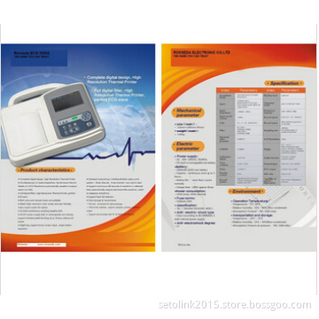 THREE CHANNAL ECG WITH COLOUR DISPLAY WITH TOUCH SCREEN